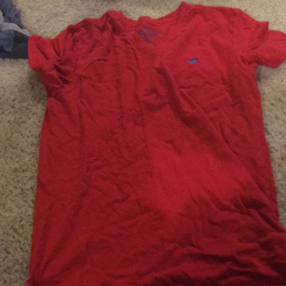 Red American eagle shirt